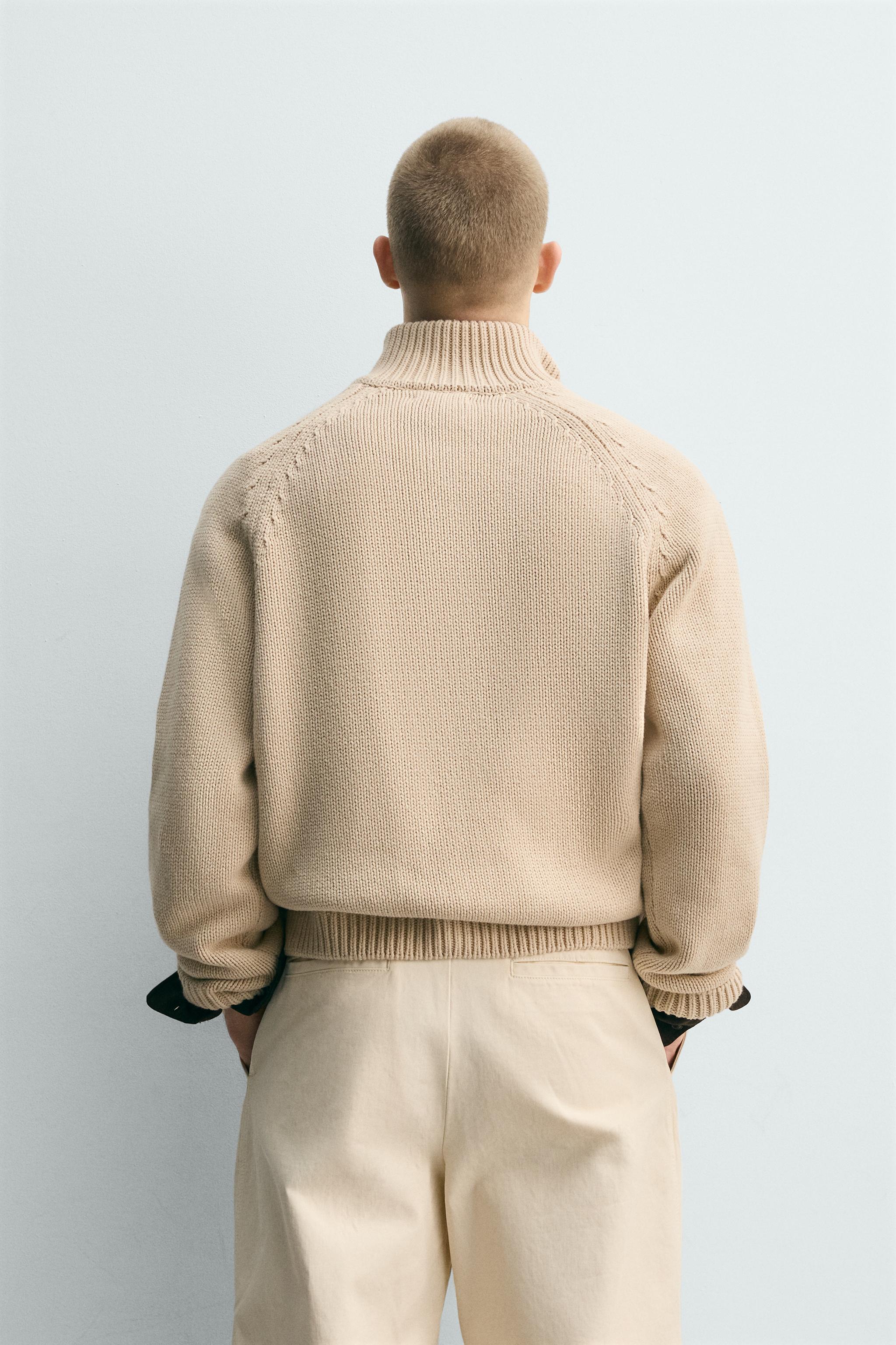 WASHED TEXTURED KNIT JACKET